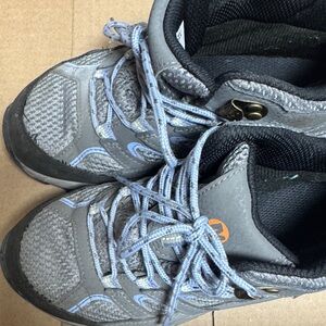 Merrell Kids' Gray and Light Blue Outdoor Boots